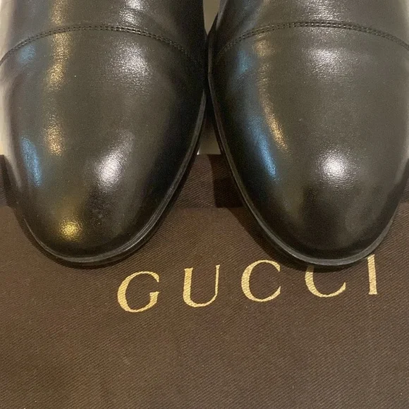 Gucci Cap Toe Leather Oxfords 9.5 - Picture 3 of 8